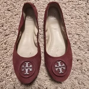 Tory Burch Women's Red Ballet Flats